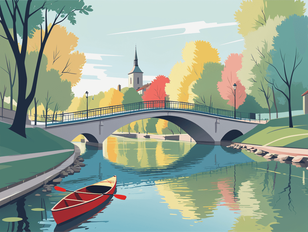 Image par défaut d'un pont à Rouen