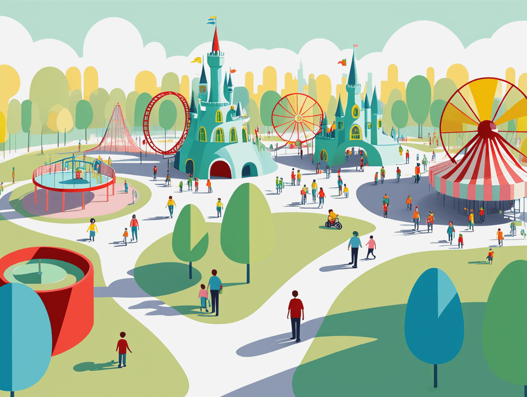 Image par défaut d'un parc d'attraction à Poitiers