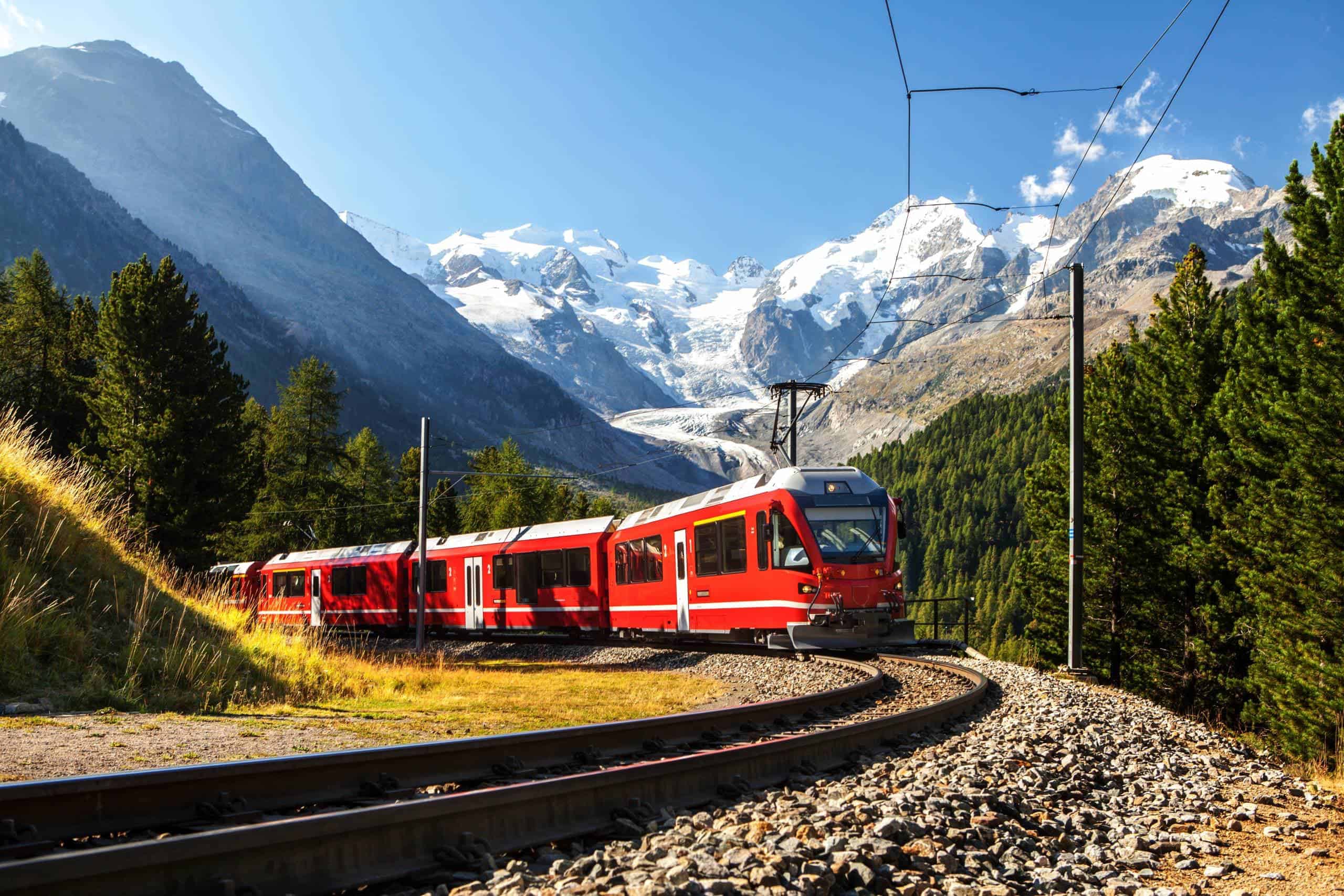 Voyage dans la montagne en train