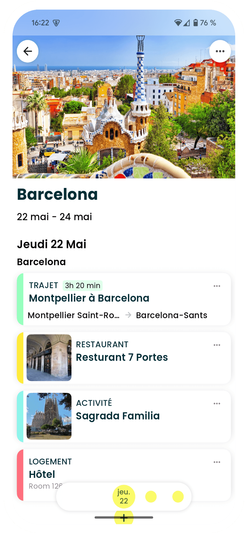 Screenshot de l'application