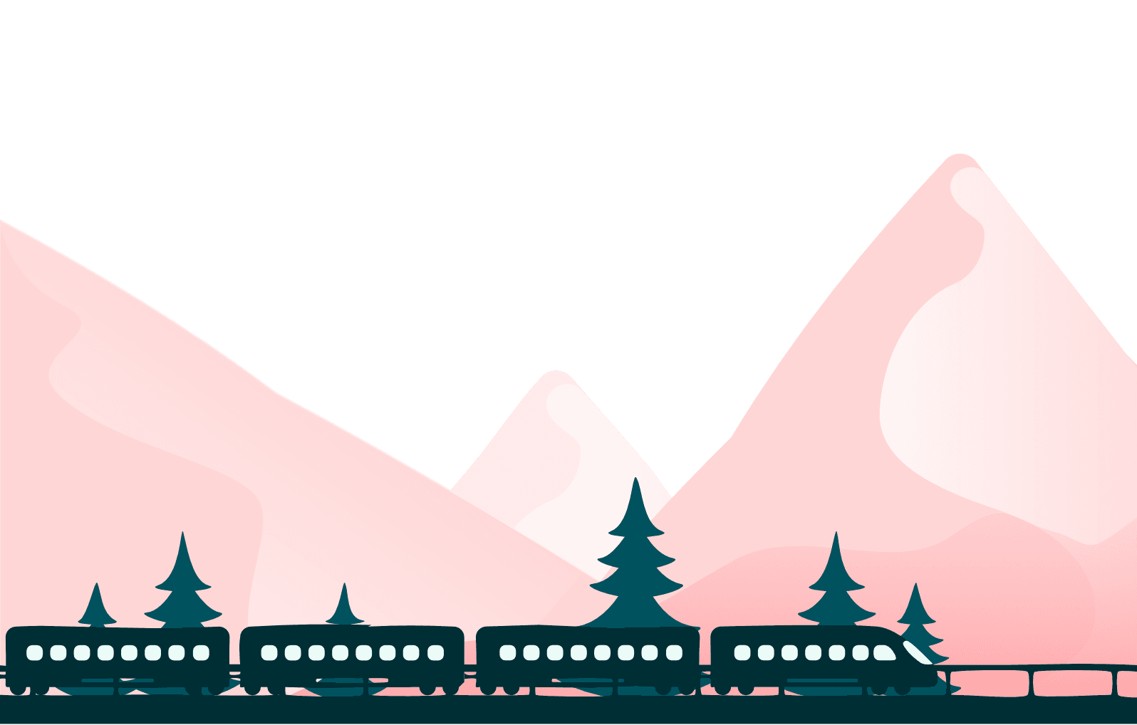 Train in motion